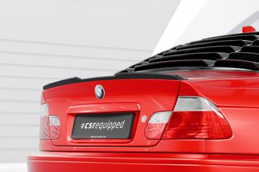 CSR Heckspoiler | Heckflügel mit ABE für BMW 3er E46 Coupe / Cabrio HF162-C Carbon Look glänzend (keine Lackierung erforderlich)