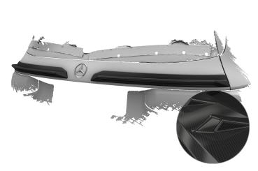 CSR Heckspoiler | Heckflügel mit ABE für Mercedes Benz GLB X247 HF169-C Carbon Look Hochglanz (keine Lackierung erforderlich)