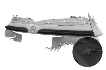 CSR Heckspoiler | Heckflügel mit ABE für Mercedes Benz GLB X247 HF169-M Carbon Look matt strukturiert (keine Lackierung erforderlich)