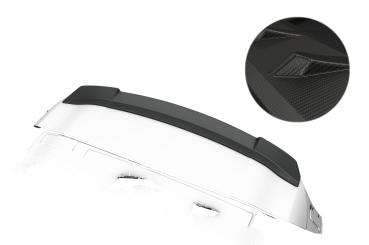 CSR Heckspoiler | Heckflügel mit ABE für Mercedes Benz GLB X247 HF170-M Carbon Look matt strukturiert (keine Lackierung erforderlich)