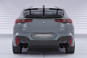 CSR Heckspoiler | Heckflügel mit ABE für BMW X2 / i2 (U10) HF197-L schwarz matt (Lackierung erforderlich)