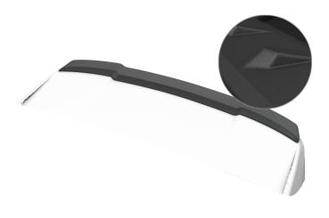 CSR Heckspoiler | Heckflügel mit ABE für Ford Edge MK2 HF199-S Strukturiert schwarz matt (keine Lackierung erforderlich)