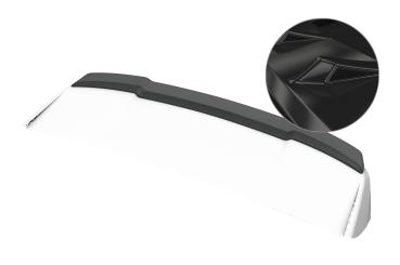 CSR Heckspoiler | Heckflügel mit ABE für Ford Edge MK2 HF199-G Glossy schwarz Hochglanz (keine Lackierung erforderlich)