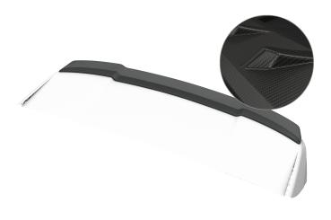 CSR Heckspoiler | Heckflügel mit ABE für Ford Edge MK2 HF199-M Carbon Look matt strukturiert (keine Lackierung erforderlich)