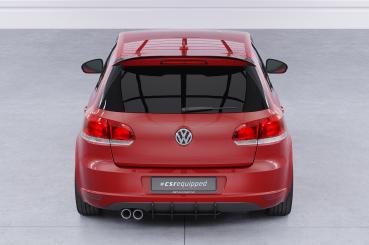 CSR Heckspoiler | Heckflügel mit ABE für VW Golf 6 (1K) Schrägheck (Basis) HF217-G Glossy schwarz glänzend (keine Lackierung erforderlich)