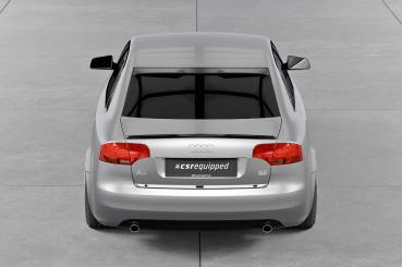 CSR Heckspoiler | Heckflügel mit ABE für Audi A4 B7 (Typ 8E) Limo HF218-C Carbon Look Hochglanz (keine Lackierung erforderlich)