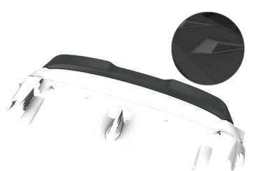 CSR Heckspoiler | Heckflügel mit ABE für Dacia Jogger HF225-S Strukturiert schwarz matt (keine Lackierung erforderlich)