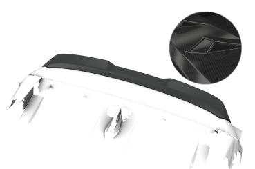 CSR Heckspoiler | Heckflügel mit ABE für Dacia Jogger HF225-C Carbon Look Hochglanz (keine Lackierung erforderlich)