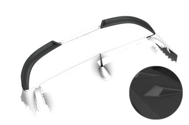 CSR Heckspoiler | Heckflügel mit ABE für Jeep Renegade HF227-S schwarz matt strukturiert (keine Lackierung erforderlich)