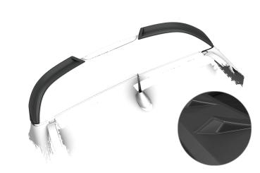 CSR Heckspoiler | Heckflügel mit ABE für Jeep Renegade HF227-L schwarz matt (Lackierung erforderlich)