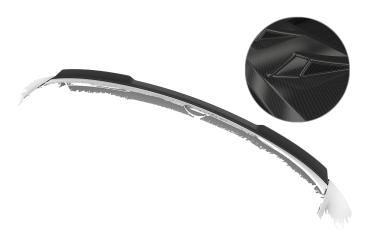 CSR Heckspoiler | Heckflügel mit ABE für Opel Astra L Sports Tourer HF231-C Carbon Look glänzend (keine Lackierung erforderlich)