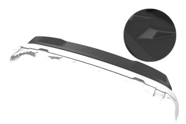 CSR Heckspoiler | Heckflügel mit ABE für Opel Combo E Combo und Combo XL HF232-S Strukturiert schwarz matt (keine Lackierung erforderlich)