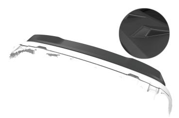 CSR Heckspoiler | Heckflügel mit ABE für Opel Combo E Combo und Combo XL HF232-L Lackierung erforderlich (unlackiert)