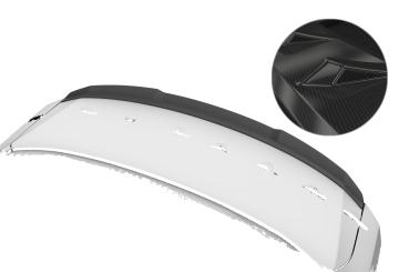 CSR Heckspoiler | Heckflügel mit ABE für Volvo S60 (3. Gen) HF237-C Carbon Look Hochglanz (keine Lackierung erforderlich)