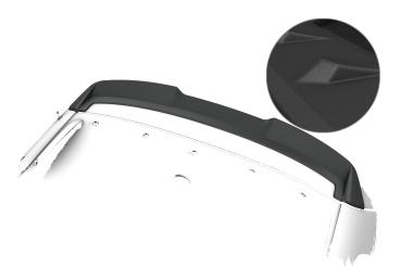 CSR Heckspoiler | Heckflügel mit ABE für VW Passat B6 Typ 3C HF238-S Strukturiert schwarz matt (keine Lackierung erforderlich)