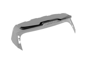 CSR Heckspoiler | Heckflügel mit ABE für DFSK Forthing 4-U-Tour HF242-C Carbon Look Hochglanz (keine Lackierung erforderlich)