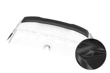CSR Heckspoiler | Heckflügel mit ABE für Porsche Cayenne (Typ 92A) HF258-C Carbon Look Hochglanz (keine Lackierung erforderlich)