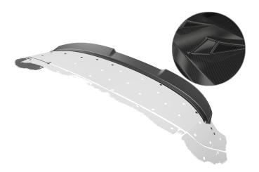 CSR Heckspoiler | Heckflügel mit ABE für BMW X1 F48 HF260-C Carbon Look Hochglanz (keine Lackierung erforderlich)