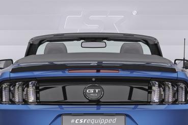 CSR Heckspoiler | Heckflügel mit ABE für Ford Mustang VI Cabrio  HF264-L schwarz matt (Lackierung erforderlich)
