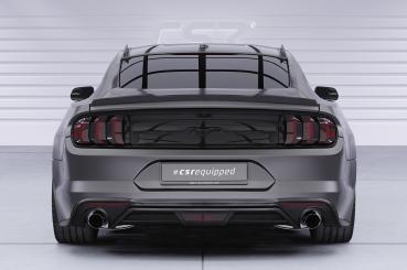 CSR Heckspoiler | Heckflügel mit ABE für Ford Mustang VI Coupe HF265-C Carbon Look Hochglanz (keine Lackierung erforderlich)