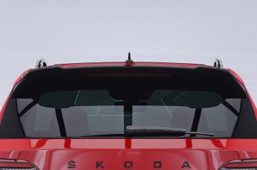 CSR Heckspoiler | Heckflügel mit ABE für Skoda Karoq Sportline HF279-G Glossy schwarz Hochglanz (keine Lackierung erforderlich)