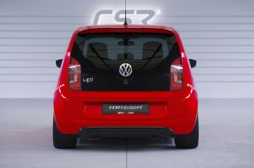 CSR Heckspoiler | Heckflügel mit ABE für VW up!/ Seat Mii/ Skoda Citigo HF578-S Strukturiert schwarz matt (keine Lackierung erforderlich)