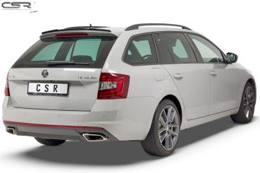CSR Heckspoiler | Heckflügel mit ABE für Skoda Octavia III (Typ 5E) HF589-M Carbon Look matt strukturiert (keine Lackierung erforderlich)