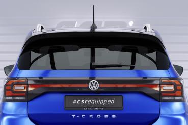 CSR Heckspoiler | Heckflügel mit ABE für VW T-Cross HF596-C Carbon Look Hochglanz (keine Lackierung erforderlich)