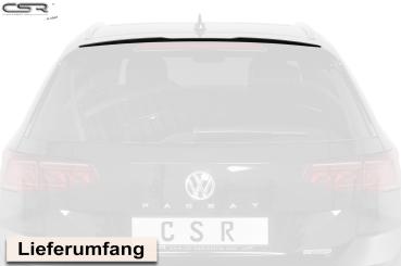 CSR Heckspoiler | Heckflügel mit ABE für VW Passat B8 Typ 3G Variant HF609-M Carbon Look matt strukturiert (keine Lackierung erforderlich)