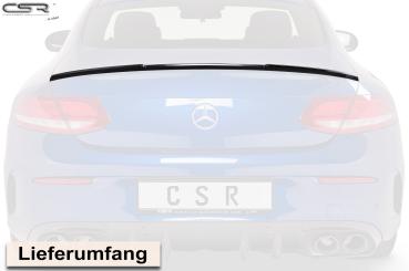 CSR Heckspoiler | Heckflügel mit ABE für Mercedes-Benz C-Klasse C205 HF631-M Carbon Look matt strukturiert (keine Lackierung erforderlich)