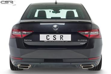 CSR Heckspoiler | Heckflügel mit ABE für Skoda Superb III (Typ 3V) HF634-L schwarz matt (Lackierung erforderlich)
