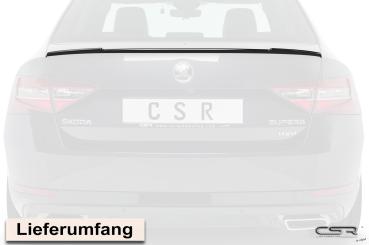 CSR Heckspoiler | Heckflügel mit ABE für Skoda Superb III (Typ 3V) HF634-L schwarz matt (Lackierung erforderlich)