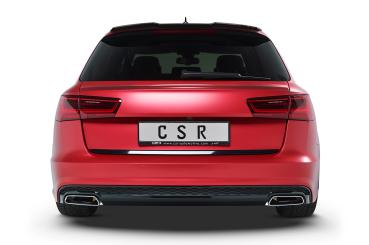 CSR Heckspoiler | Heckflügel mit ABE für Audi A6 C7 S-Line / S6 C7 HF636-S Strukturiert schwarz matt (keine Lackierung erforderlich)