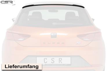CSR Heckspoiler | Heckflügel mit ABE für Seat Leon 3 (Typ 5F) Cupra HF646-L Lackierung erforderlich (unlackiert)