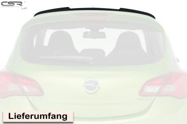 CSR Heckspoiler | Heckflügel mit ABE für Opel Corsa E OPC-Line HF663-G Glossy schwarz Hochglanz (keine Lackierung erforderlich)