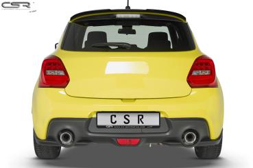 CSR Heckspoiler | Heckflügel mit ABE für Suzuki Swift 6 (RZ/AZ) Sport HF670-M Carbon Look matt strukturiert (keine Lackierung erforderlich)