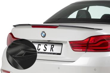 CSR Heckspoiler | Heckflügel mit ABE für BMW 4er F33 / M4 F83 Cabrio HF673-G Glossy schwarz glänzend (keine Lackierung erforderlich)