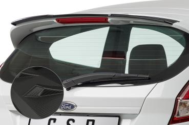 CSR Heckspoiler | Heckflügel mit ABE für Ford Fiesta MK7 ST / ST-Line HF676-M Carbon Look matt strukturiert (keine Lackierung erforderlich)