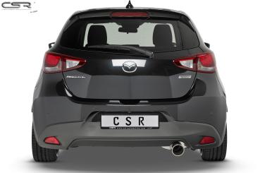 CSR Heckspoiler | Heckflügel mit ABE für Mazda 2 (Typ DJ) HF677-M Carbon Look matt strukturiert (keine Lackierung erforderlich)