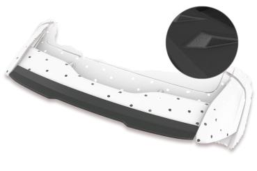 CSR Heckspoiler | Heckflügel mit ABE für Ford Focus MK3 RS HF679-S Strukturiert schwarz matt (keine Lackierung erforderlich)