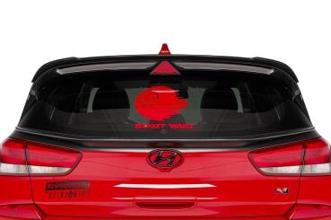 CSR Heckspoiler | Heckflügel mit ABE für Hyundai I30 N (PD) N HF683-S schwarz matt strukturiert (keine Lackierung erforderlich)