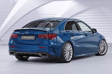 CSR Heckspoiler | Heckflügel mit ABE für Mercedes-Benz A-Klasse V177 Limousine HF690-G Glossy schwarz Hochglanz (keine Lackierung erforderlich)