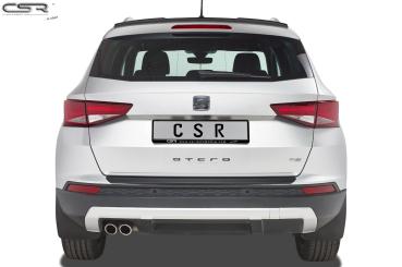 CSR Heckspoiler | Heckflügel mit ABE für Seat Ateca (Typ 5FP, KH7) HF702-M Carbon Look matt strukturiert (keine Lackierung erforderlich)