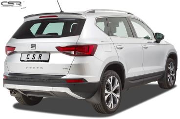 CSR Heckspoiler | Heckflügel mit ABE für Seat Ateca (Typ 5FP, KH7) HF702-M Carbon Look matt strukturiert (keine Lackierung erforderlich)