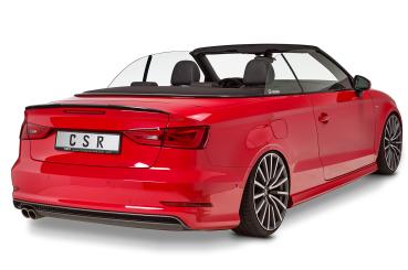 CSR Heckspoiler | Heckflügel mit ABE für Audi A3 8V Cabrio HF728-L schwarz matt (Lackierung erforderlich)