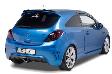 CSR Heckspoiler | Heckflügel mit ABE für Opel Corsa D OPC HF737-S schwarz matt strukturiert (keine Lackierung erforderlich)
