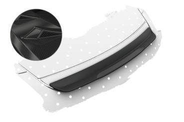 CSR Heckspoiler | Heckflügel mit ABE für Porsche Boxster 987 HF741-C Carbon Look glänzend (keine Lackierung erforderlich)