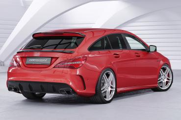 CSR Heckspoiler | Heckflügel mit ABE für Mercedes-Benz CLA X117 Shooting Brake HF743-M Carbon Look matt strukturiert (keine Lackierung erforderlich)