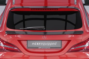 CSR Heckspoiler | Heckflügel mit ABE für Mercedes-Benz CLA X117 Shooting Brake HF743-M Carbon Look matt strukturiert (keine Lackierung erforderlich)