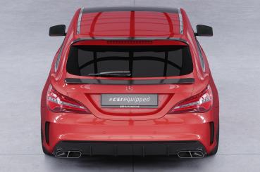 CSR Heckspoiler | Heckflügel mit ABE für Mercedes-Benz CLA X117 Shooting Brake HF743-M Carbon Look matt strukturiert (keine Lackierung erforderlich)